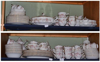 Lot 331 - An extensive Paragon Victoriana Rose pattern tea and dinner service