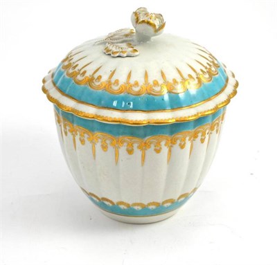 Lot 374 - Worcester sugar bowl and cover, height 14cm