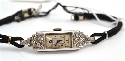 Lot 437 - Diamond cocktail watch