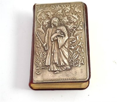 Lot 560 - Book of Common Prayer with silver upper board depicting the Good Shepherd