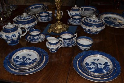 Lot 575 - Booths Willow pattern tea and dinner service