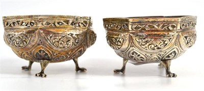 Lot 701 - A pair of Indian white metal bonbon dishes, circa 1890