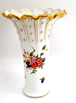 Lot 710 - A 20th century Herend fruit and floral vase, height 37cm