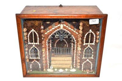 Lot 747 - A 19th century Diorama depicting a cottage interior, 36cm wide