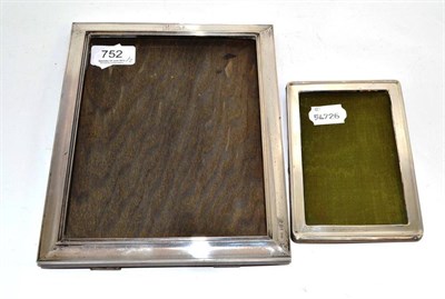 Lot 752 - Two silver photo frames