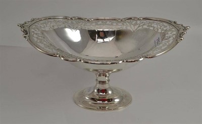 Lot 762 - Silver pierced oval footed basket Sheffield 1909