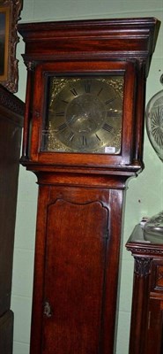 Lot 788 - A George III oak eight day longcase clock with brass dial engraved Sterland, Nottingham