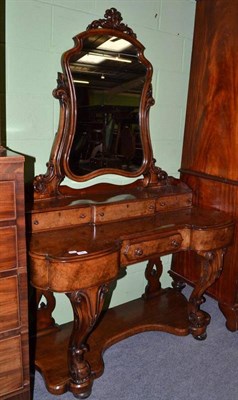 Lot 794 - Victorian walnut Duchess dressing table, width 121cm