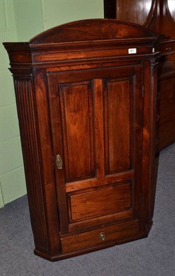 Lot 801 - Fruitwood corner cupboard, height 120cm