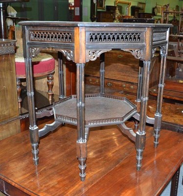 Lot 814 - Edwardian window table (cluster columns), diameter 75cm