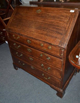 Lot 827 - Georgian oak bureau