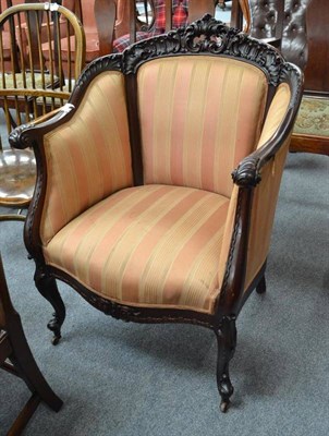 Lot 863 - Victorian mahogany chair