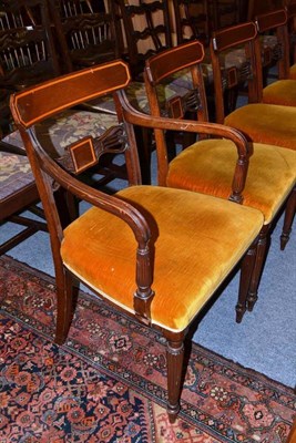 Lot 865 - Set of six mahogany dining chairs, circa 1900 (4+2)