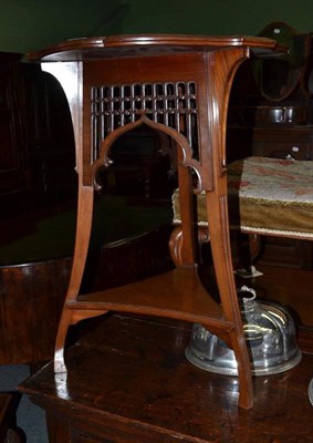 Lot 893 - Arts and Crafts walnut occasional table, height 65cm