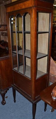 Lot 944 - An Edwardian mahogany display cabinet, width 61cm