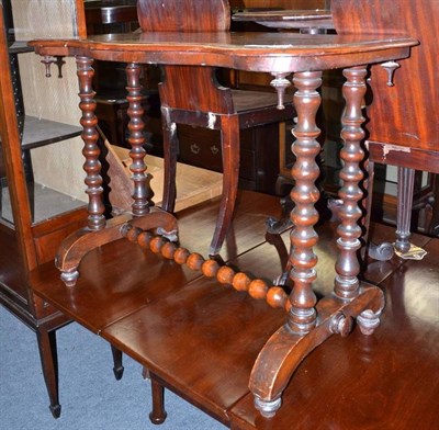 Lot 945 - Small Victorian marquetry centre table, width 91cm