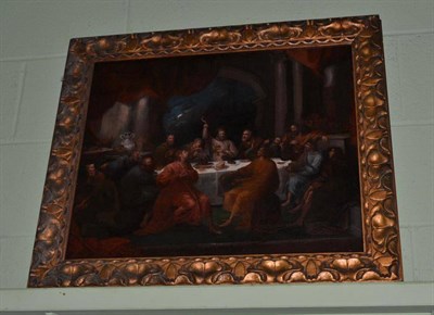 Lot 1103 - Continental School (18th century), The Last Supper, oil on canvas, 49.5cm by 60cm