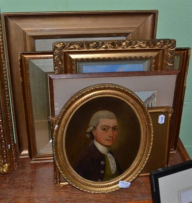 Lot 1107 - English School (late 18th century) head and shoulder portrait of a gentleman wearing brown...