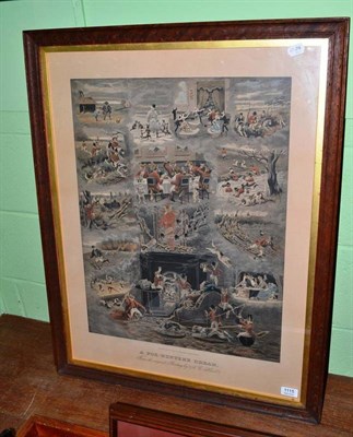 Lot 1115 - Fores after A C Havell (late 19th century) ";A Foxhunter's Dream";, hand coloured photogravure,...