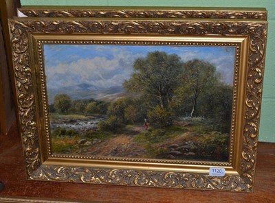 Lot 1120 - John Gunson Atkinson (c.1849-1880) ";The River Duddon, Cumberland";, ";Near Sonning";, each...