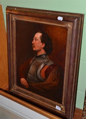 Lot 1123 - Fred Roe head and shoulders portrait of a roundhead in profile signed, oil on canvas 50cm by 40cm