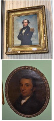 Lot 1132 - English School (20th century in the 19th century style) Portrait of a gentleman, three-quarter...