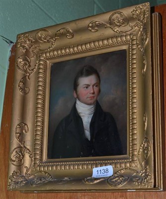 Lot 1138 - English School (early 19th century) Portrait of Lawrence Adamson (1795 - 1877), head and...