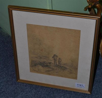 Lot 1141 - Franz Joseph Manskirch (1768 -1830) Landscape - Signed, pencil together with a further pencil...