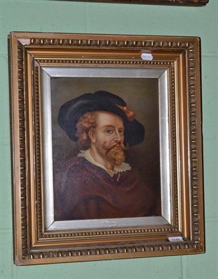 Lot 1148 - After P P Rubens (19th/20th century), portrait of a gentleman oil on board 37cm by 29cm