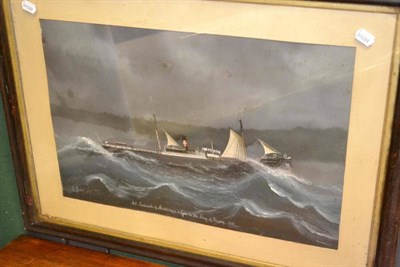 Lot 1230 - L Raberto (later 19th century) ";Del Corisande of Middlesbrough in a Gale in the Bay of Biscay...