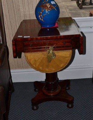 Lot 1334 - Victorian mahogany work table, width 48cm