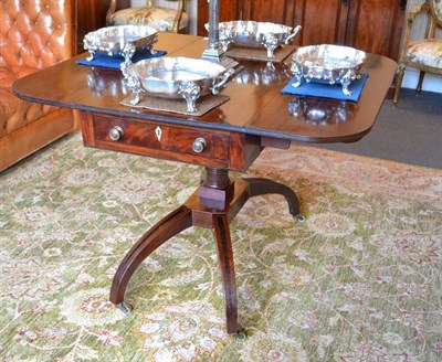 Lot 1340 - Regency mahogany sofa table, width 91cm