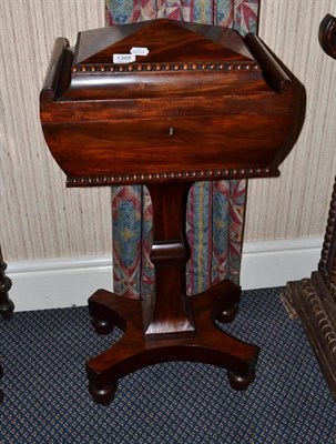 Lot 1368 - Victorian mahogany teapoy, width 44cm