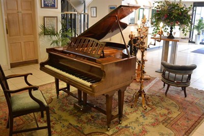 Lot 1400 - A 5ft 2"; Baby grand piano Hagspiel, Dresden