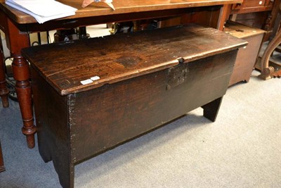 Lot 1462 - A 17th century oak sword chest, width 111cm