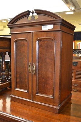 Lot 1474 - Victorian miniature wardrobe, height 55cm