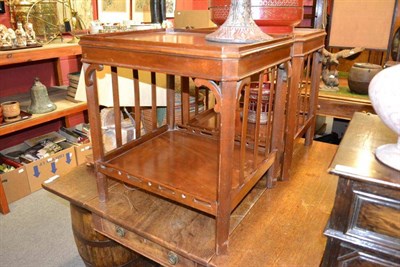 Lot 1507 - Pair of reproduction side tables, width 53cm