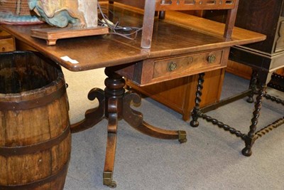 Lot 1508 - A late George III mahogany sofa table, width 107cm