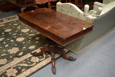 Lot 1535 - Early Victorian mahogany pedestal centre table, width 109cm