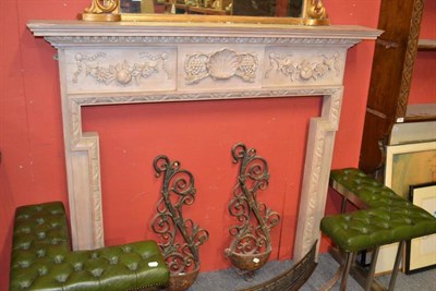 Lot 1568 - Pine fireplace surround, width 150cm