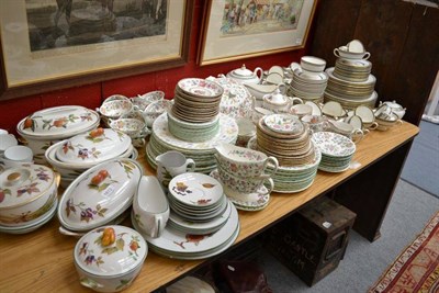 Lot 1613 - A Minton Haddon Hall dinner service, a Royal Grafton tea set, a Wedgwood Colonnade tea set and...