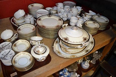 Lot 1619 - A Japanese Jyoto china part dinner service; and two Japanese egg shell part tea and coffee services