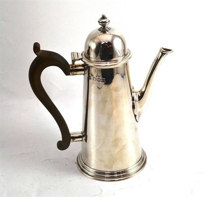 Lot 23 - Silver coffee pot, London assay, modern