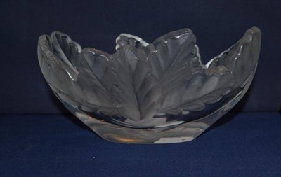 Lot 51 - Lalique 'leaf' bowl, 19cm diameter