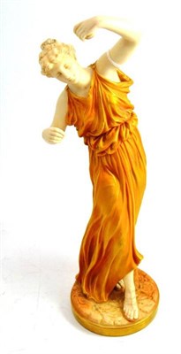 Lot 80 - A Royal Worcester porcelain figure of a classical maiden dancing