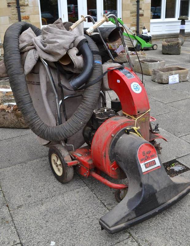 Lot 1226 - A MTD 5hp blower/vacuum and a power weeder