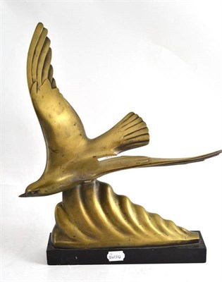 Lot 49 - A bronze figure of a seagull, cast from a model by Alex Kéléty, signed in the maquette...