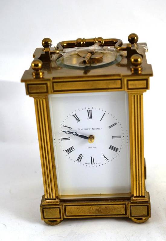 Lot 74 - French carriage clock retailed by M.Norman