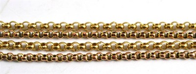 Lot 98 - Two long length necklaces, both unmarked