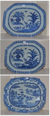 Lot 193 - Three 18th century Chinese export meat plates